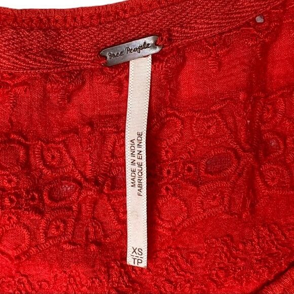 Free People Women’s Parisian Nights Bell Sleeve Blouse Top Size XS - Picture 6 of 10